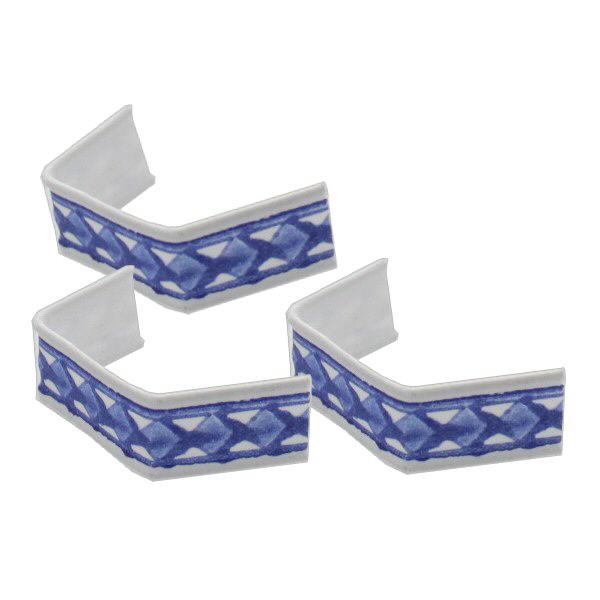 1 U-Clip aus Papier, Länge 40, blau/weiss 1 U-Clip aus Papier, Länge 40, blau/weiss
