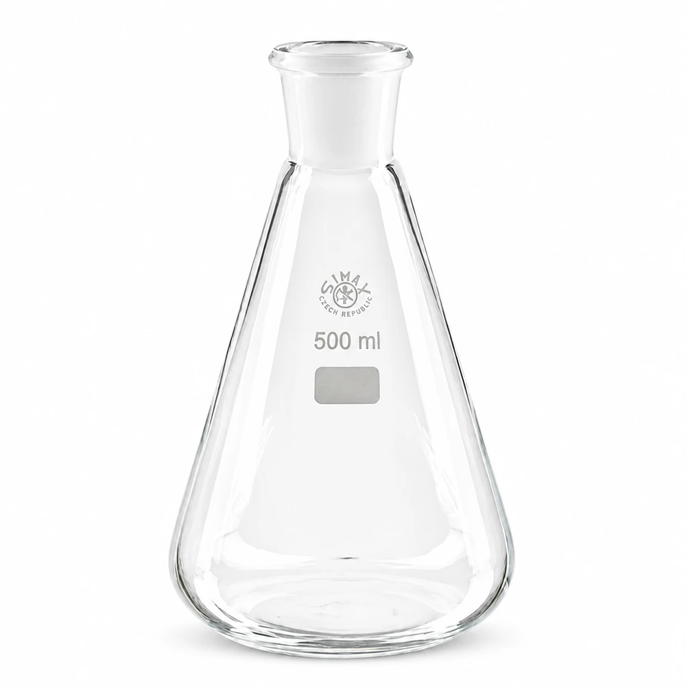 Erlenmeyerkolben 500ml mit Normschliff (29/32) Erlenmeyerkolben 500ml Borosilikatglas Normschliff 29/32 für Labor und Industrie professioneller Einsatz