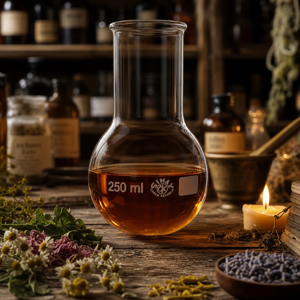 Rundkolben 250ml Weithals Rundkolben 250ml Weithals aus Borosilikatglas für professionelle Laboranwendungen und chemische Synthese