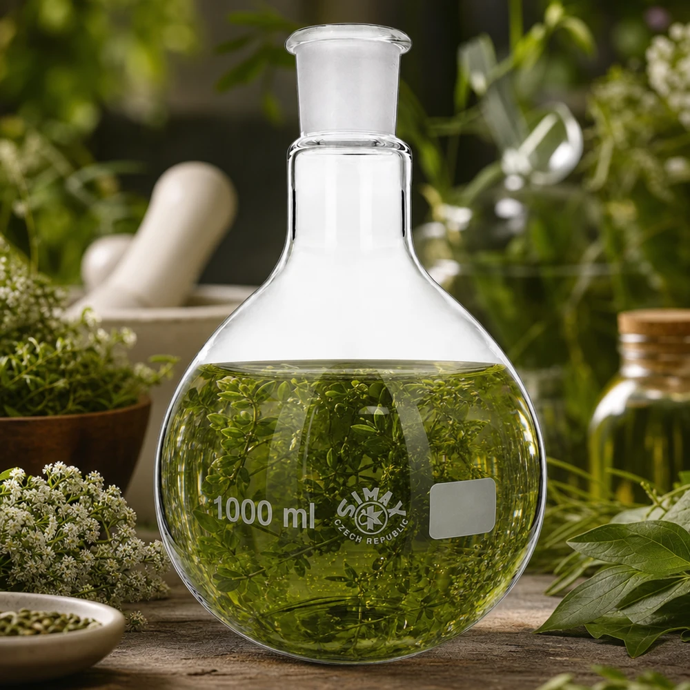 Stehkolben 1000ml Borosilikatglas Normschliff 29/32 für professionelle Laboranwendungen und gewerbliche Destillation