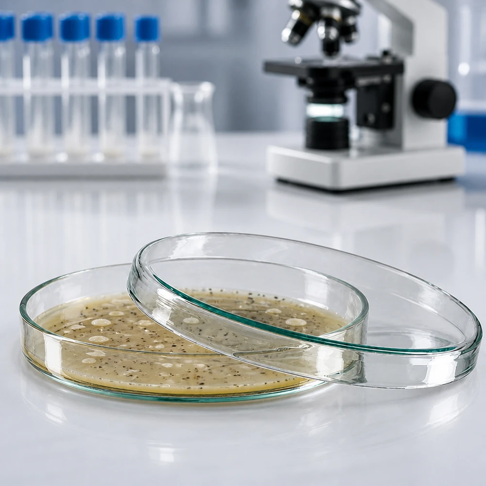 Petrischale aus Glas 100x10mm für mikrobiologische Laboranwendungen im gewerblichen Einsatz