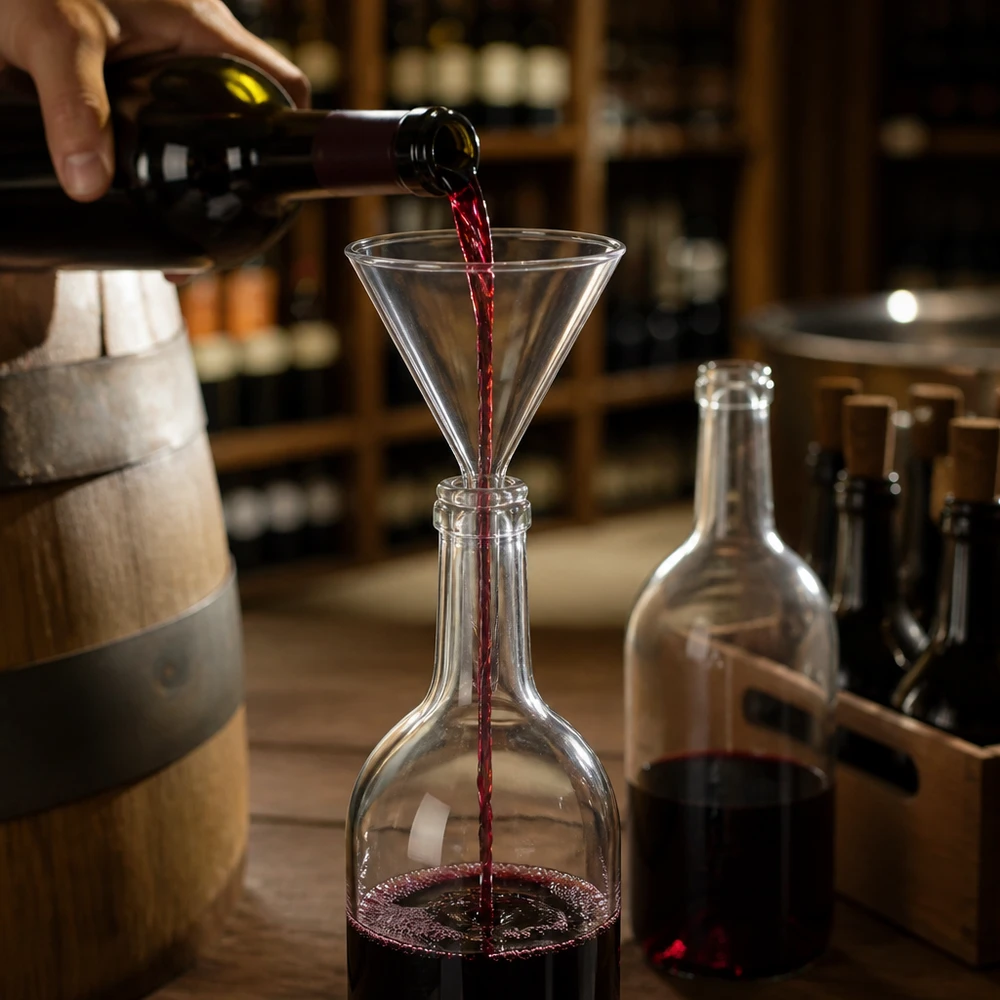 Trichter ø100mm Kalk-Soda, Winkel 60°, Kurzstil Glastrichter 100mm Durchmesser Kalk-Soda-Glas 60° Winkel Kurzstiel für professionelle Umfüllung von Flüssigkeiten