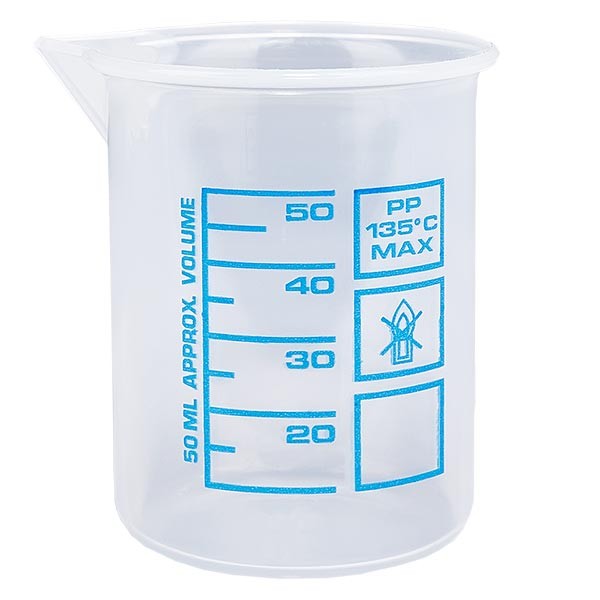 50ml Messbecher (Griffinbecher) PP, antistatisch