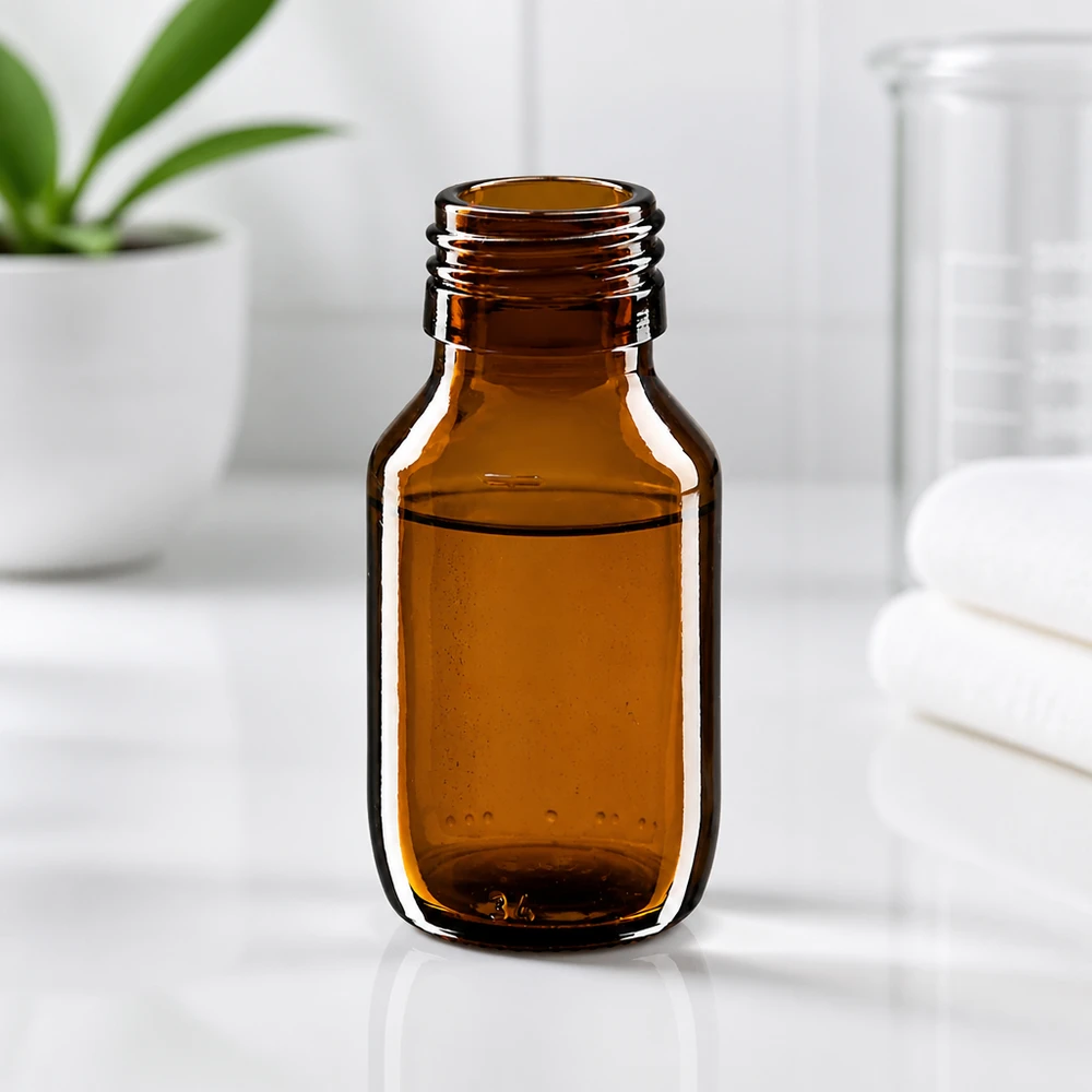 50ml Medizinflasche braun, ohne Verschluss PP28 ApoGlas 50ml Medizinflasche braun, ohne Verschluss PP28 ApoGlas