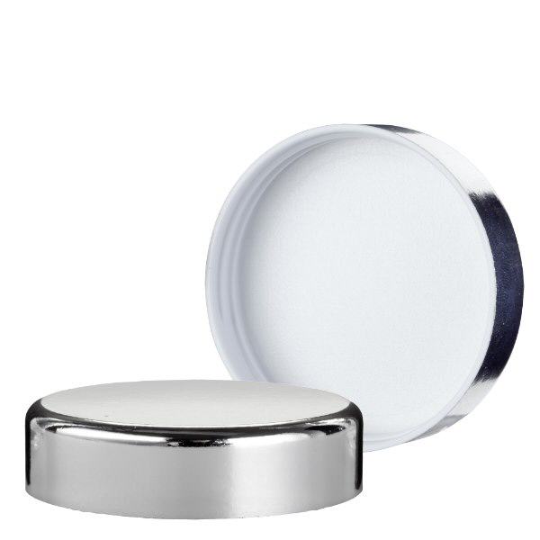 Schraubverschluss silber aus Duroplast, Gewinde 52mm ApoGlas® Schraubverschluss silber aus Duroplast, Gewinde 52mm ApoGlas®