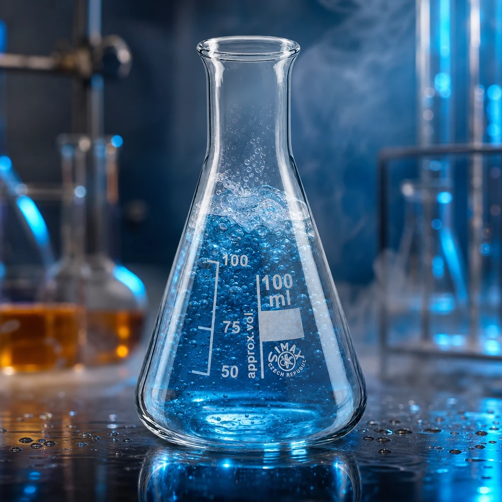 Erlenmeyerkolben 100ml Enghals Erlenmeyerkolben 100ml Enghals aus Borosilikatglas für professionelle Laboranwendungen bei Pacadura.de