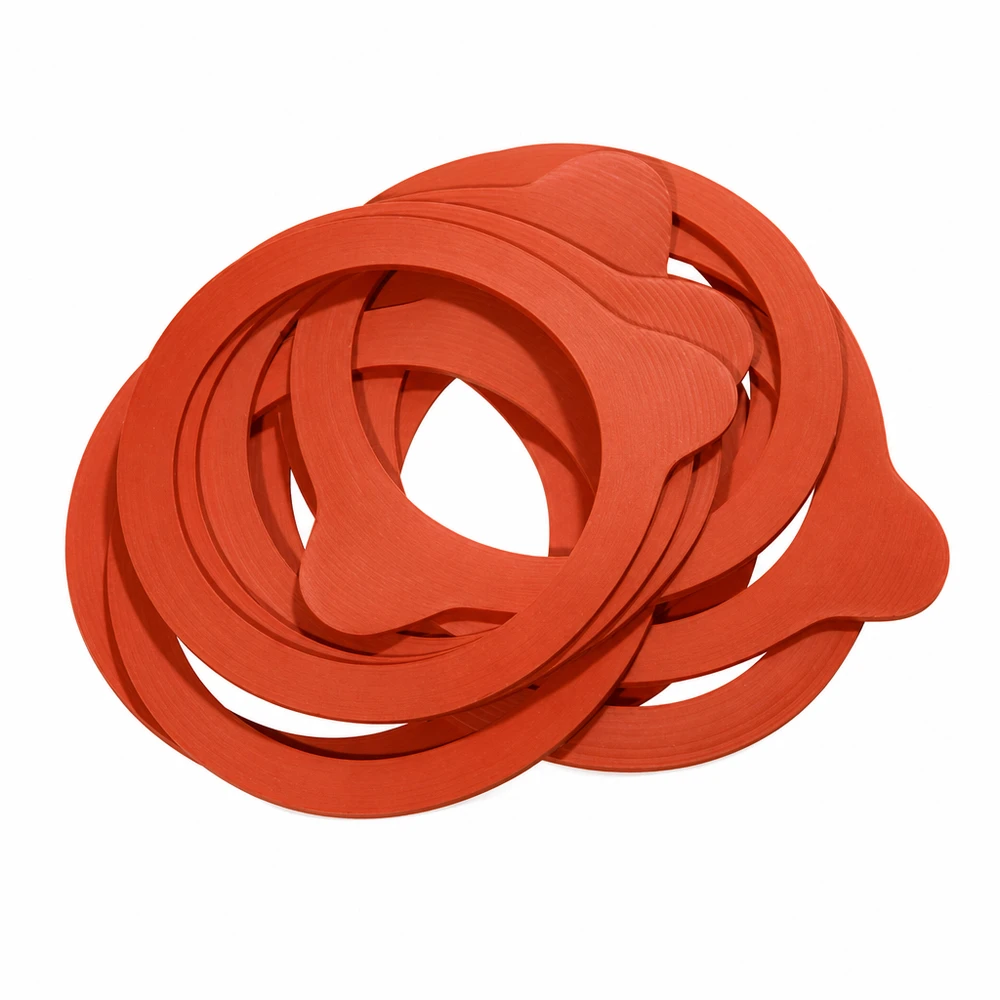 Einkochring Naturgummi RR80 orange Gummiringe zum Einkochen Einmachgläser Dichtungsringe Einkochhilfe