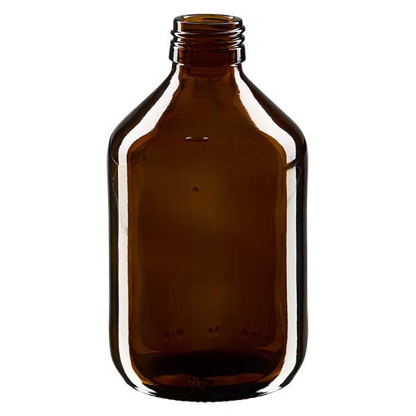 300ml Medizinflasche braun, ohne Verschluss PP28 ApoGlas