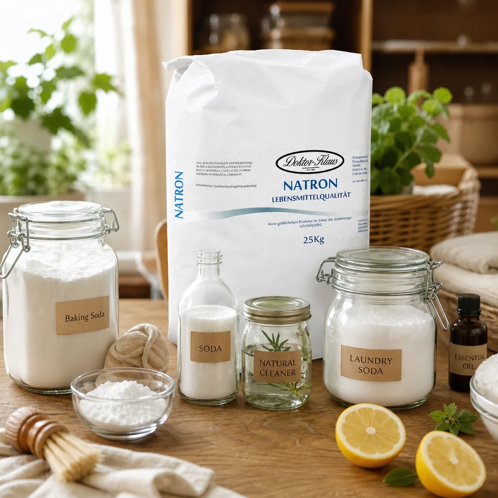 25kg Natron Pulver Natriumhydrogencarbonat Großpackung für Gewerbe professionelle Reinigung Lebensmittelqualität