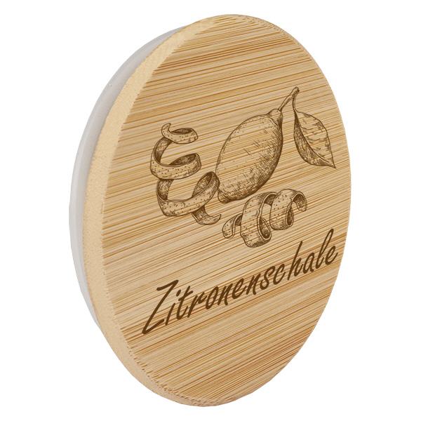 Holzdeckel "Zitronenschale" für WECK RR60