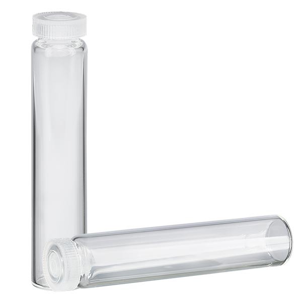 Rollrandglas, Essenzenröhrchen Klarglas 2ml