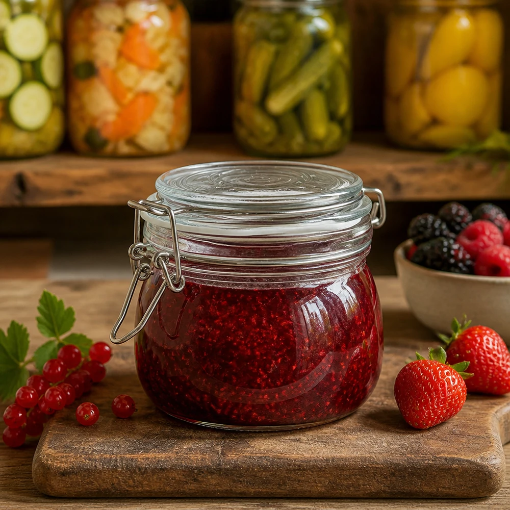 500ml Vorratsglas mit Silikonring und Bügelverschluss UNiTWIST 500ml Vorratsglas mit Bügelverschluss für professionelle Lebensmittelkonservierung im Fachhandel bei Pacadura