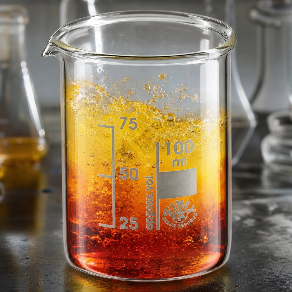 Becherglas 100ml Borosilikatglas niedrige Form für professionelle Laboranwendungen und chemische Analysen