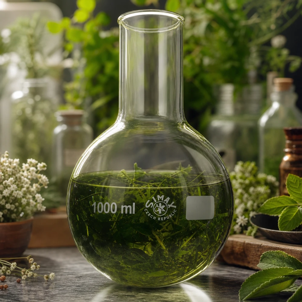 Rundkolben 1000ml Weithals Rundkolben 1000ml Weithals aus Borosilikatglas für Laborbedarf und professionelle Anwendungen bei Pacadura.de