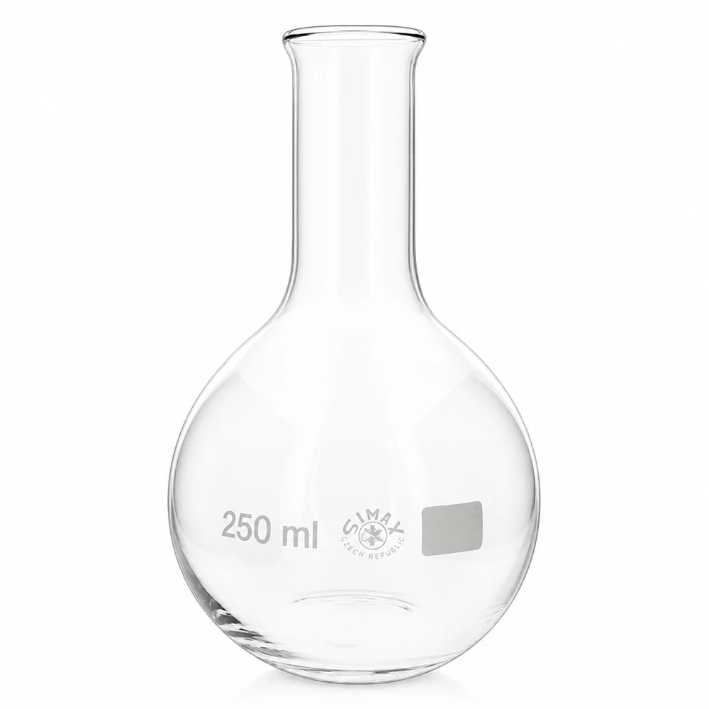 Stehkolben 250ml Enghals aus Borosilikatglas für professionelle Laboranwendungen bei Pacadura.de