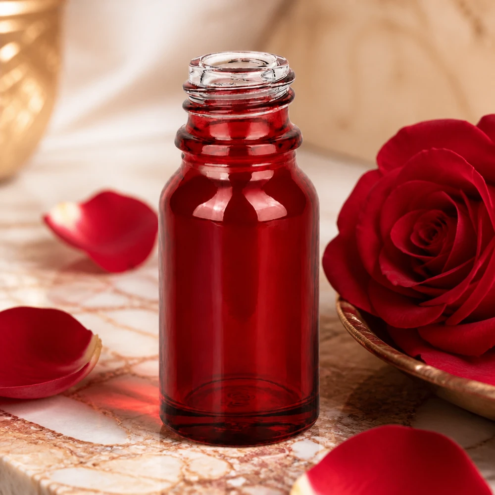 10ml Apothekenflasche RedLine UT18/10 UNiTWIST Glas rot für professionelle Anwendung Pacadura Fachhandel