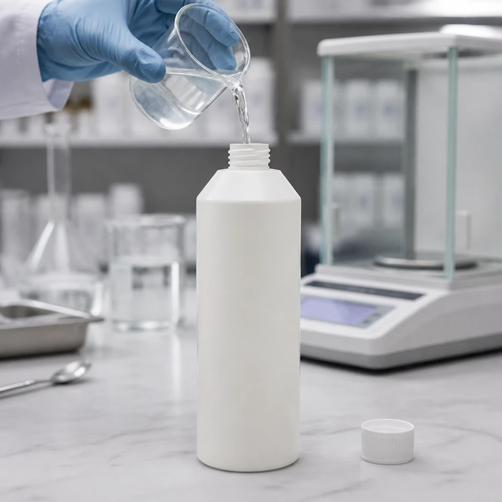 Apothekerflasche HDPE 250ml weiß ohne Verschluss für professionellen Laboreinsatz im Fachhandel