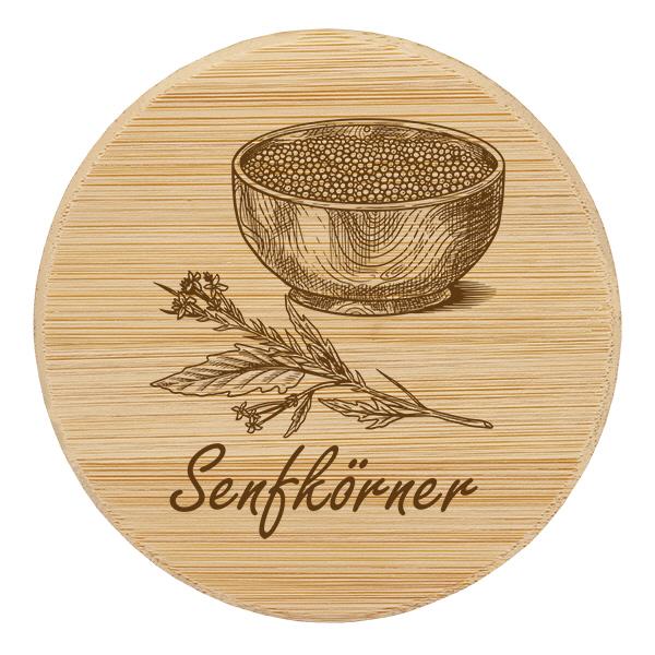 Holzdeckel "Senfkörner" für WECK RR60