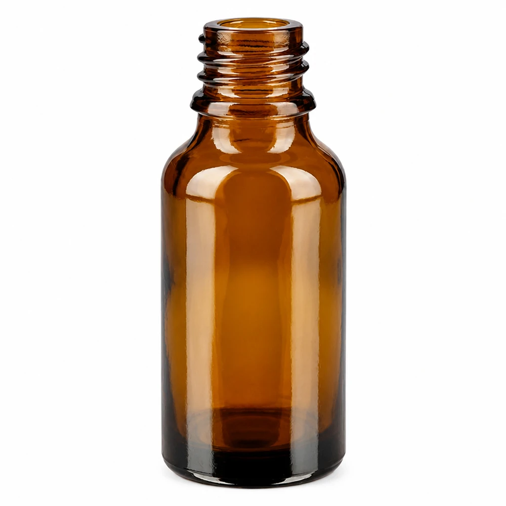 Tropfflasche 20 ml DIN 18 aus Braunglas 20ml braune Apothekerflasche hohe Form aus ApoGlas für professionelle pharmazeutische Anwendungen
