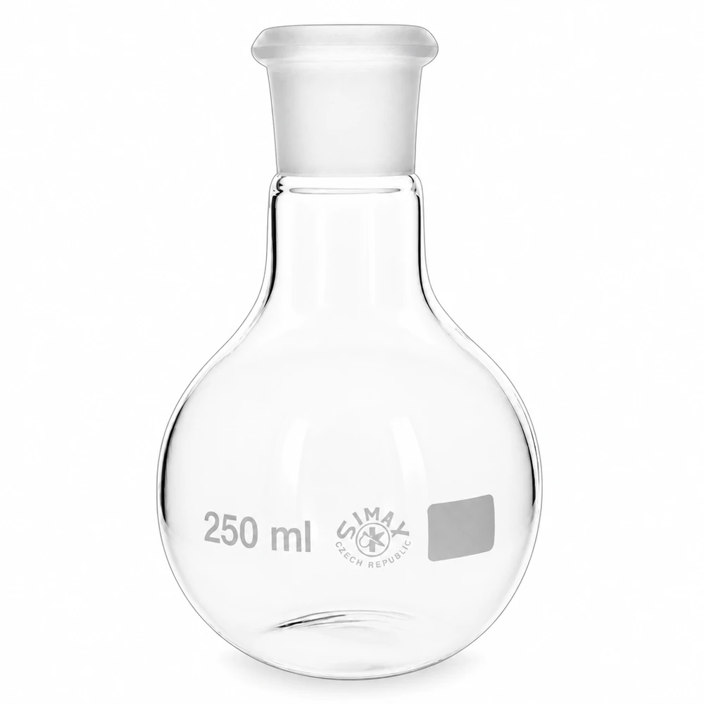 Stehkolben 250ml Glas mit Normschliff NS 29/32 für Laborausstattung und chemische Anwendungen