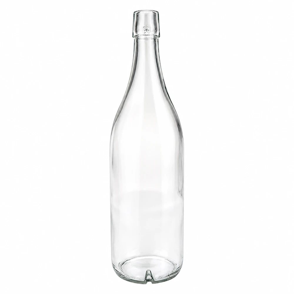 1000ml Glasflasche UNiTWIST transparent ohne Bügelverschluss Schraubverschluss Getränkeflasche leer