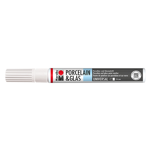 Malstift weiß 2-4mm für Glas/Porzellan