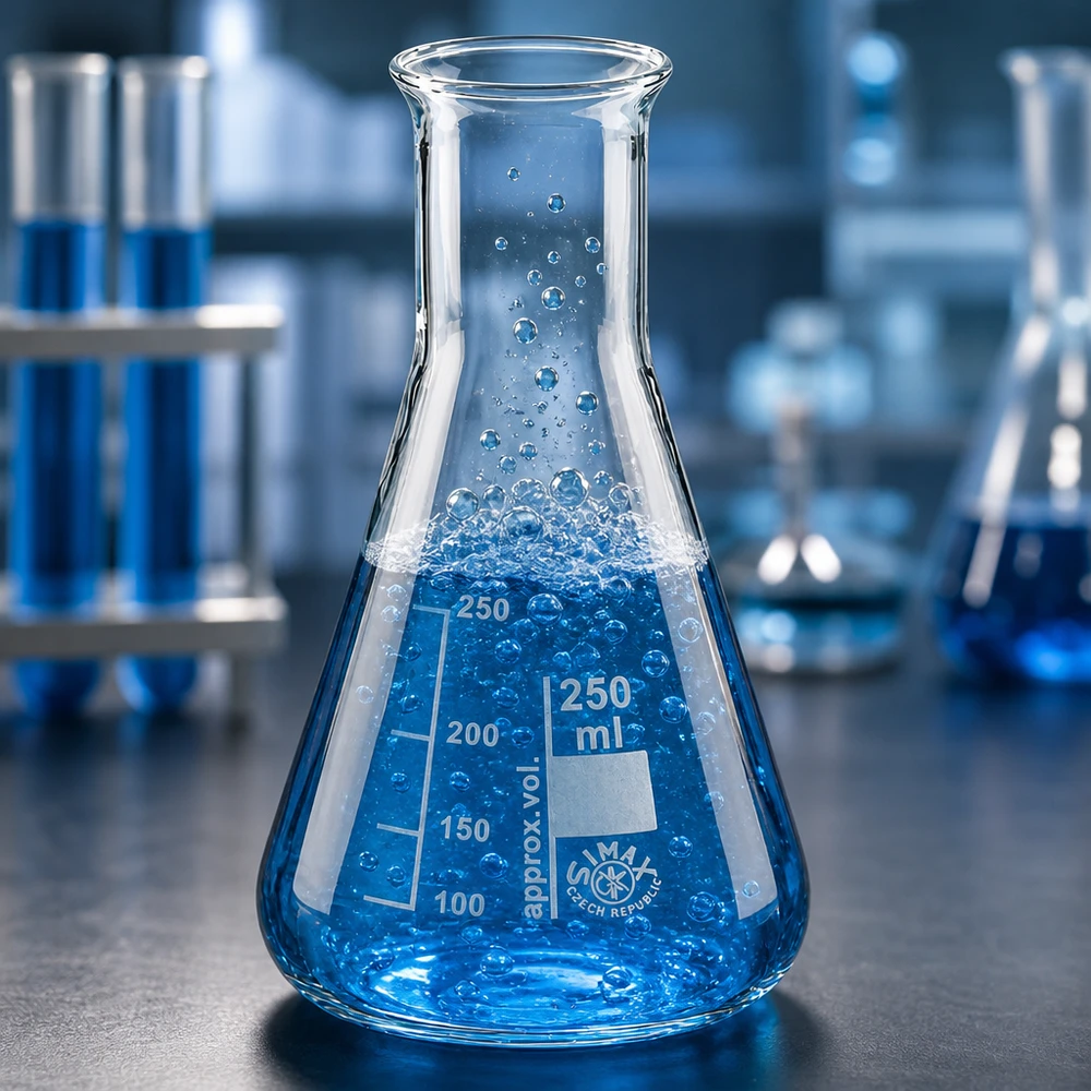 Erlenmeyerkolben 250ml Enghals aus Borosilikatglas für professionelle Laboranwendungen bei Pacadura.de