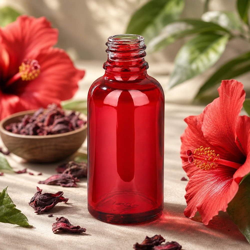 30ml Apothekerflasche RedLine UT18/30 UNiTWIST Glas rot für professionelle Anwendung Fachhandel Pacadura