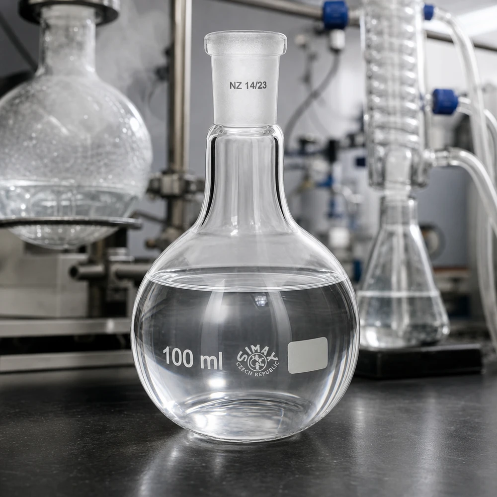 Stehkolben 100ml mit Normschliff (14/23) Stehkolben 100ml Borosilikatglas Normschliff 14/23 für professionelle Laboranwendungen Destillation Synthese