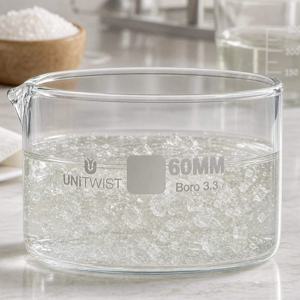 Kristallisierschale ø60mm Borosilikatglas UNiTWIST Kristallisierschale 60mm Borosilikatglas Boro 3.3 UNiTWIST für Labor und Gewerbe bei Pacadura
