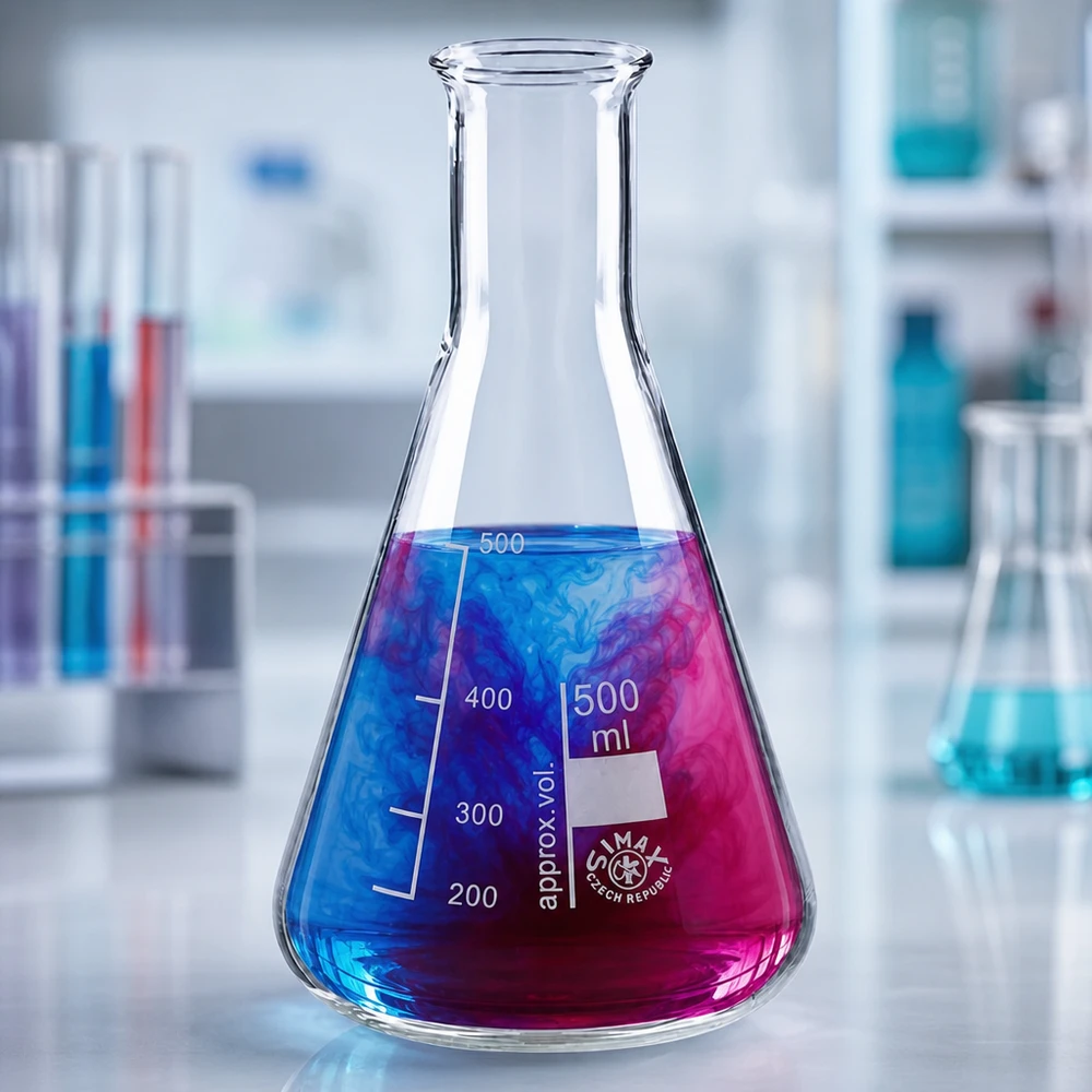 Erlenmeyerkolben 500ml Enghals aus Borosilikatglas für professionelle Laboranwendungen und Gewerbebetriebe