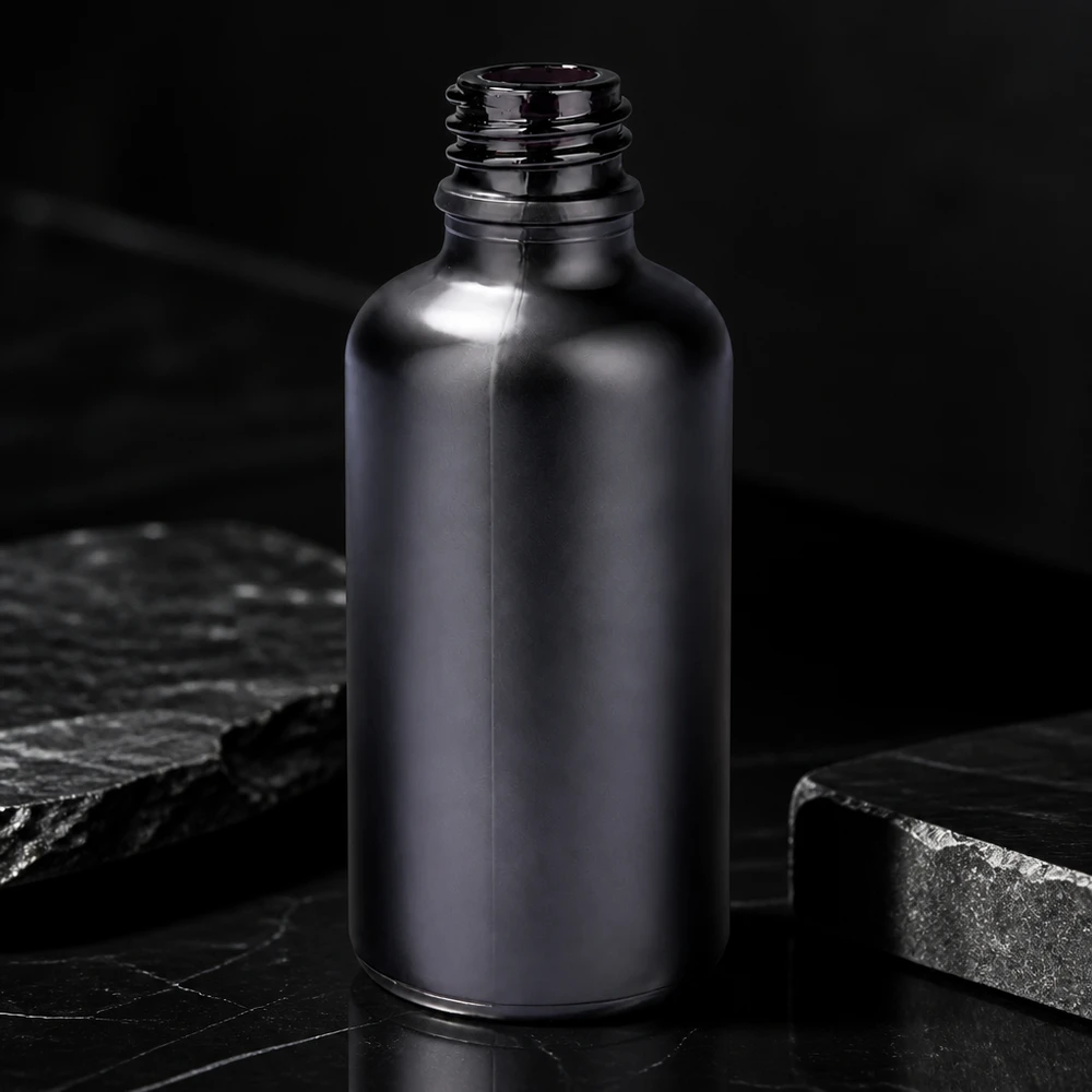 50ml Apothekerflasche BlackLine UT18/50 UNiTWIST 50ml Apothekerflasche BlackLine UT18/50 UNiTWIST aus schwarzem Glas für professionelle pharmazeutische Anwendungen