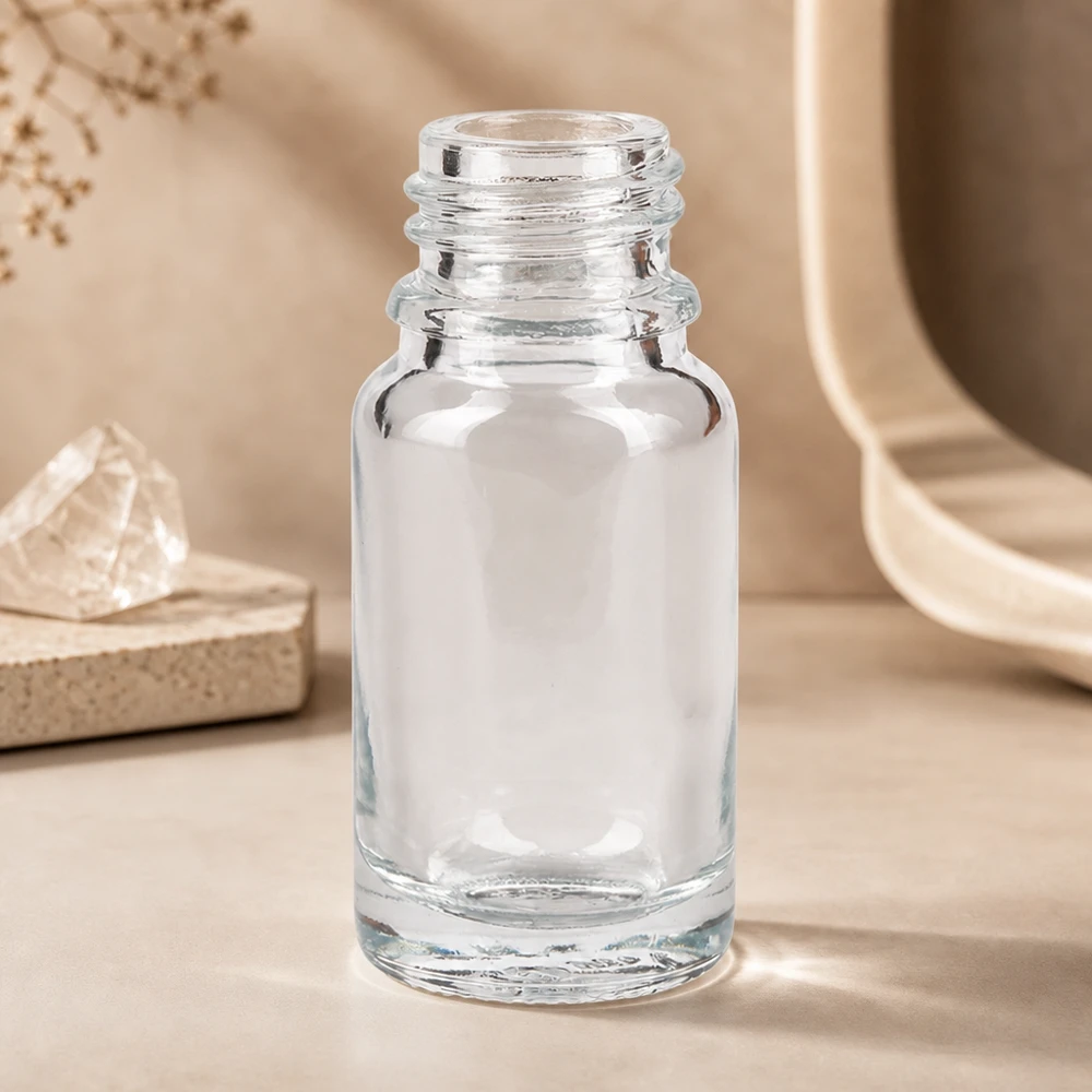 10ml Apothekerflasche ClearLine aus Klarglas DIN18 UNiTWIST für professionelle Abfüllung
