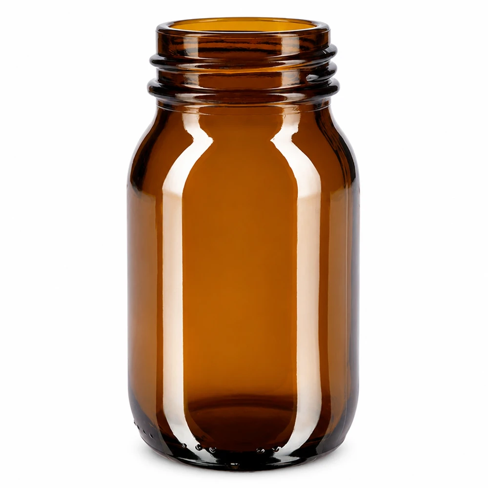 100ml Weithalsflasche aus Braunglas für professionelle Verpackung und Lagerung in Gewerbe und Industrie