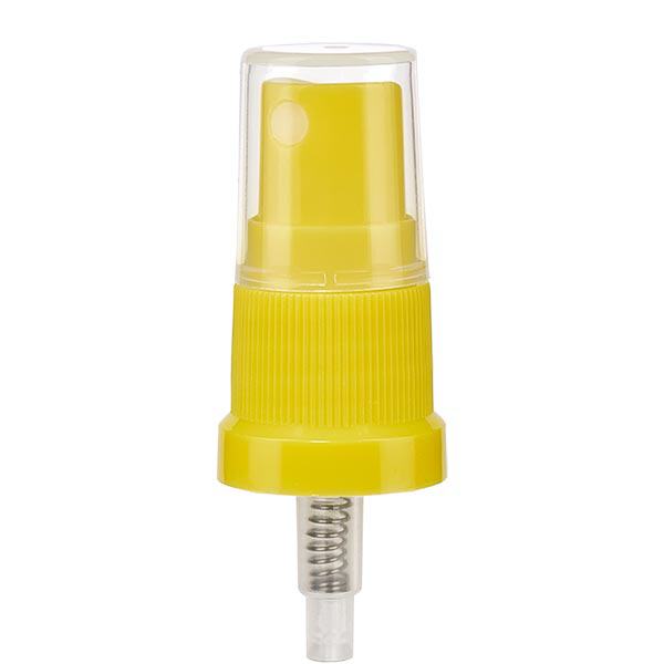Pumpzerstäuber gelb inkl Kappe 18mm