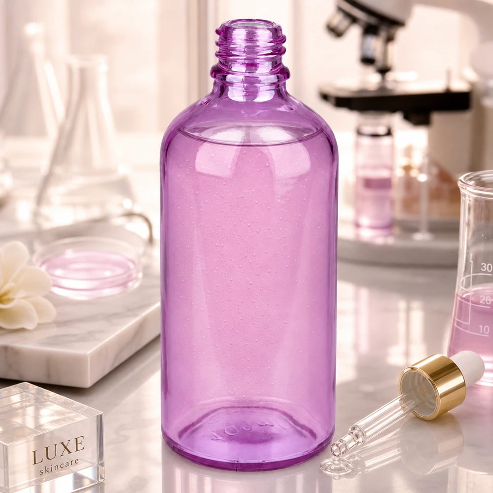 100ml Apothekerflasche PurpleLine UT18/100 UNiTWIST violett für professionelle Kosmetik und Pharmazie bei Pacadura