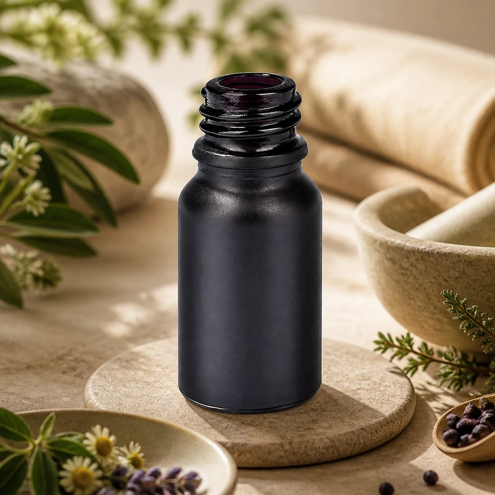 10ml Apothekerflasche BlackLine UT18/10 UNiTWIST 10ml Apothekerflasche BlackLine schwarz UT18/10 UNiTWIST Gewinde für professionelle Anwendung Fachhandel