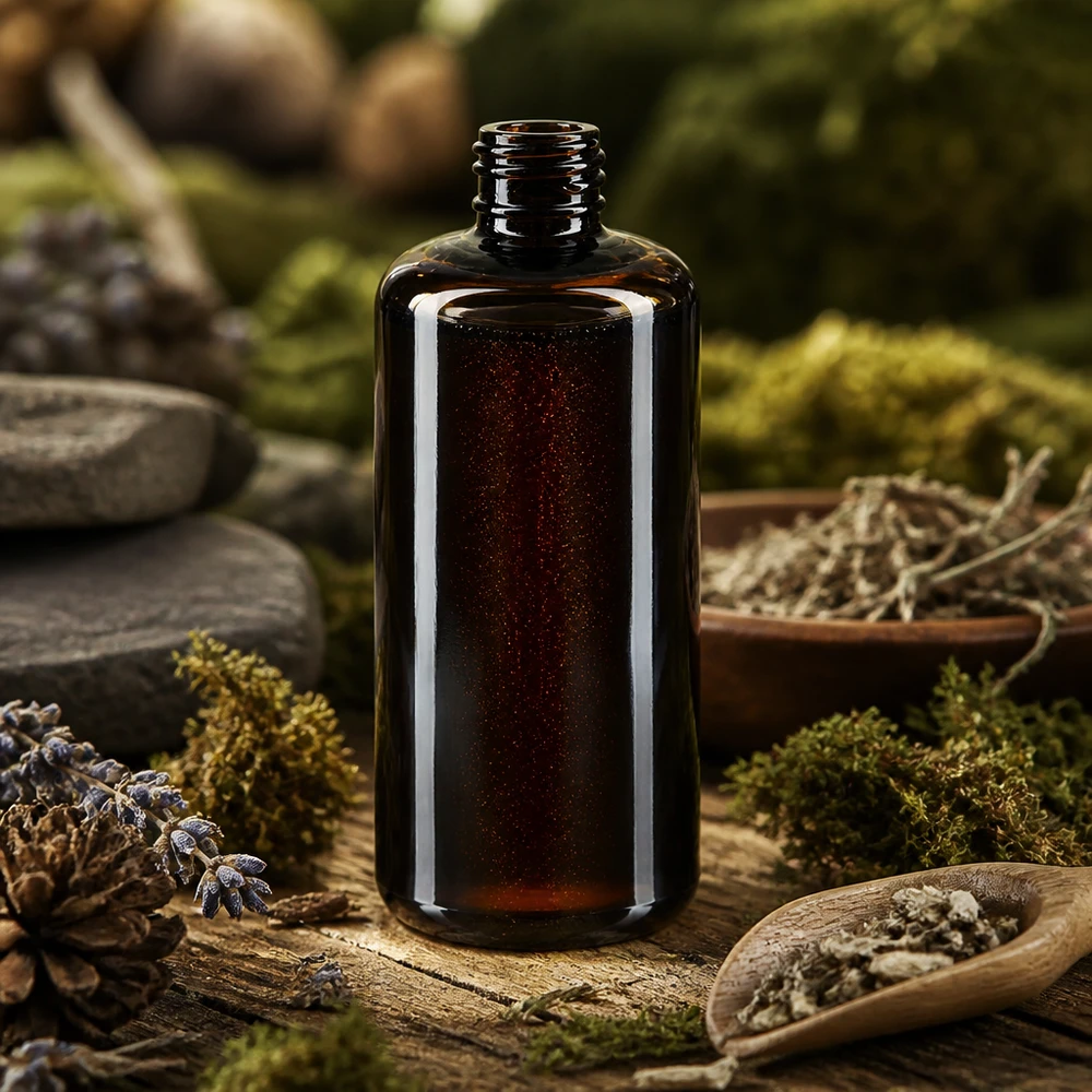 200ml Kosmetikflasche Draco aus Violettglas Miron für professionelle Kosmetik und Naturprodukte im Fachhandel