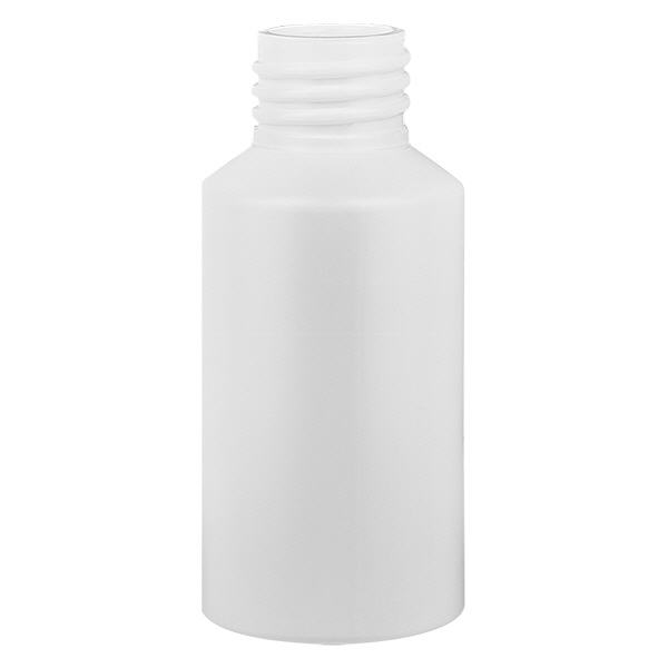 Apothekenflasche HDPE 50ml weiß, ohne Verschluss Apothekenflasche HDPE 50ml weiß, ohne Verschluss