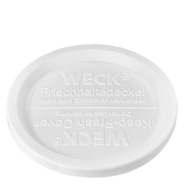 WECK Frischhaltedeckel RR120 WECK REX Frischhaltedeckel RR120 weiß transparent rund für Einmachgläser Konservierung Aufbewahrung