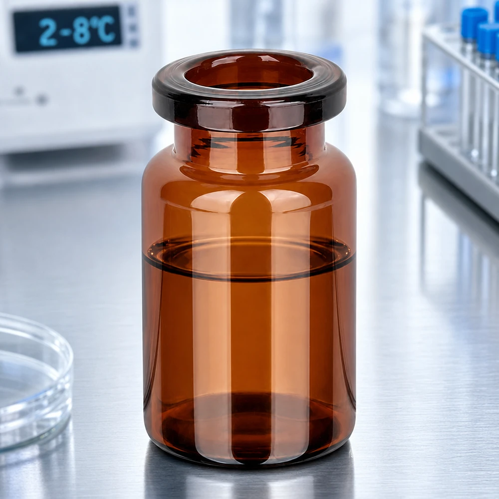 Injektionsflasche Braunglas 5ml Injektionsflasche Braunglas 5ml für pharmazeutischen Einsatz lichtgeschützt steril abfüllbar