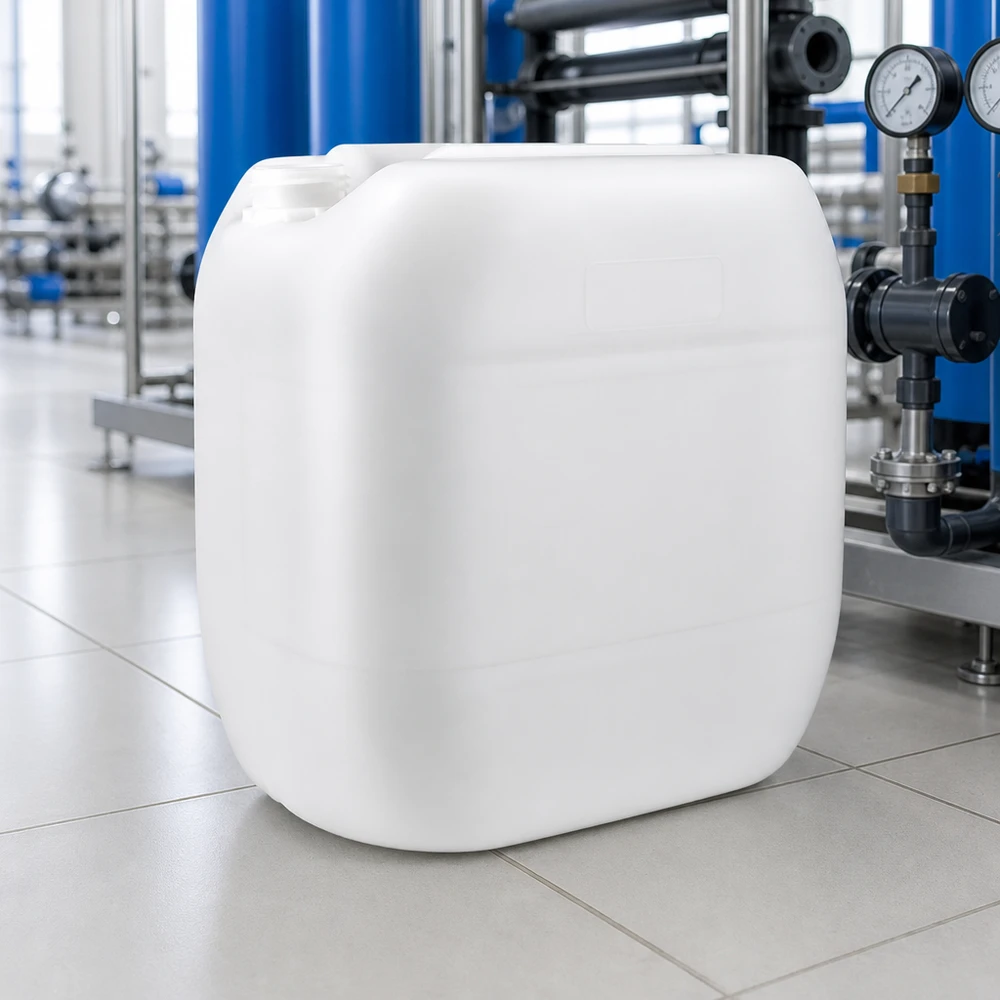 Kanister 30 Liter ohne Verschluss Weißer Kunststoff-Kanister 30 Liter ohne Verschluss für gewerblichen Einsatz in Industrie und Produktion