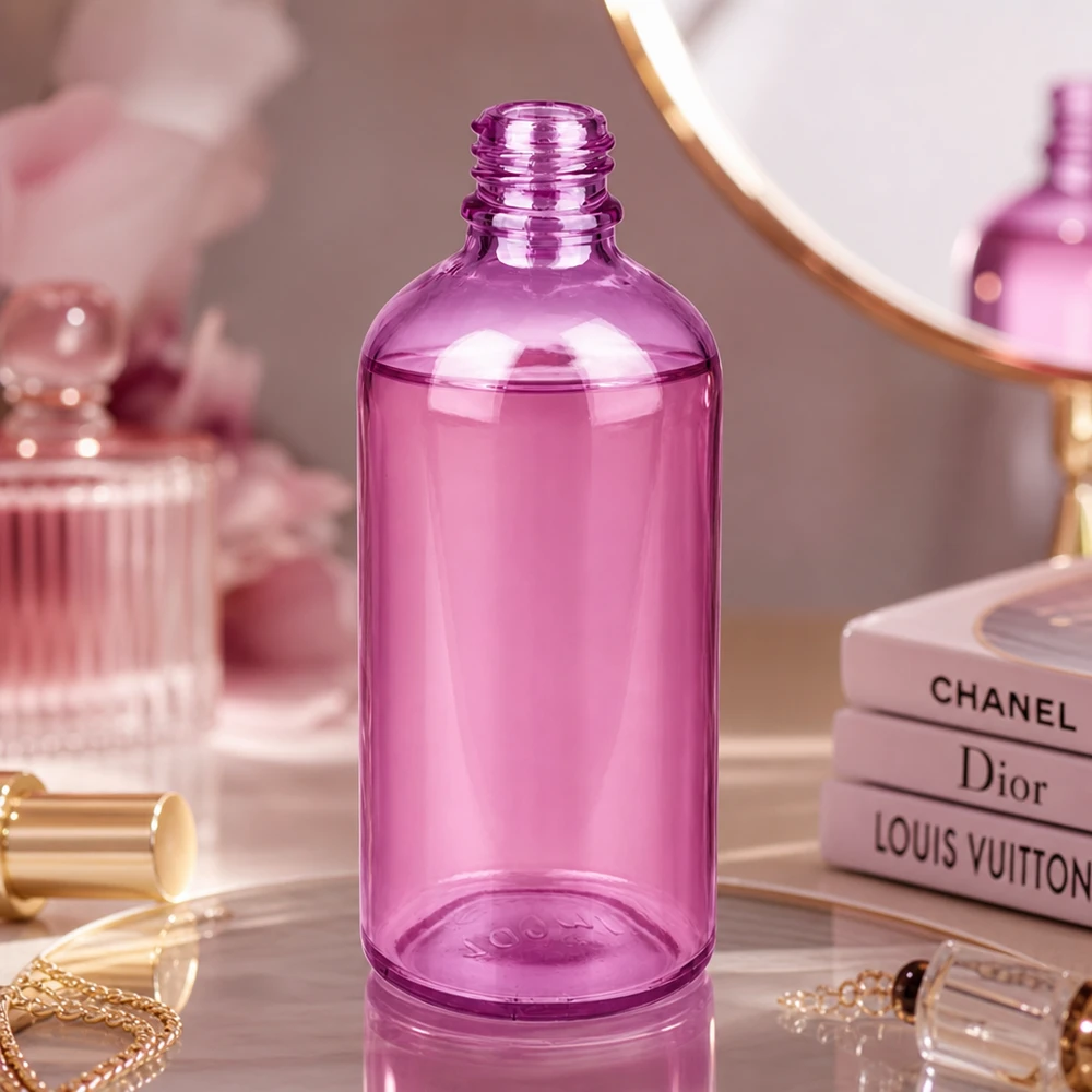 100ml Apothekerflasche violett Glas UT18/100 UNiTWIST Gewinde für professionelle Kosmetik und Pharmazie