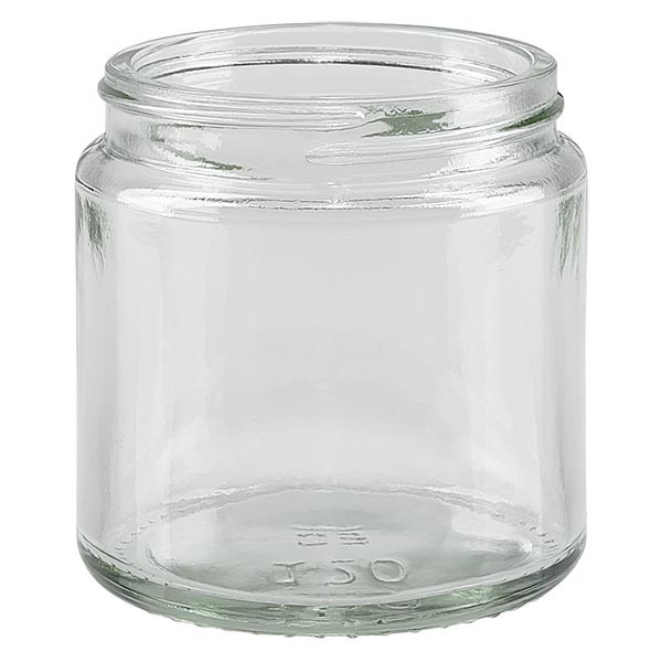120ml Glastiegel. klar ohne Deckel, Gewinde 58mm/R3 ApoGlas