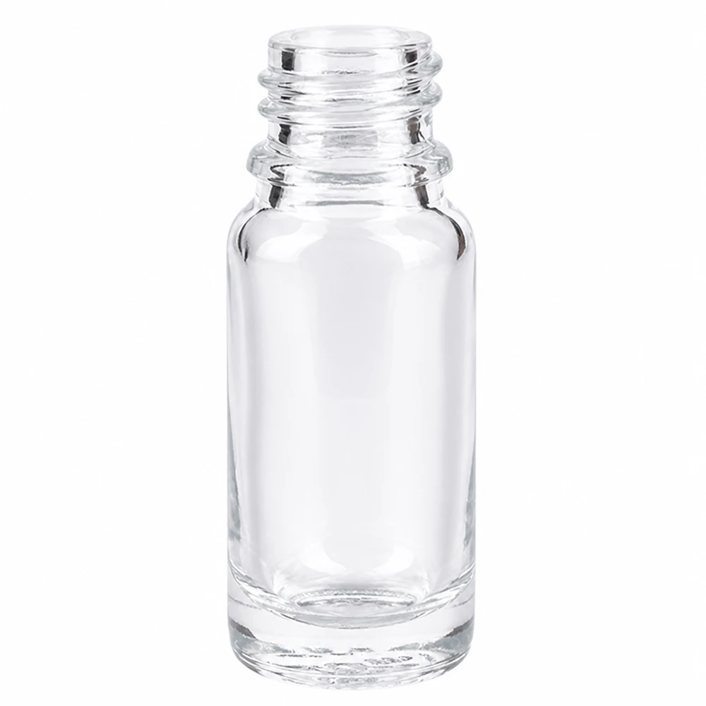 Klarglas Flasche 10ml DIN 18 10ml klare Apothekenflasche aus Glas für professionelle Anwendung in Pharmazie und Labor bei Pacadura