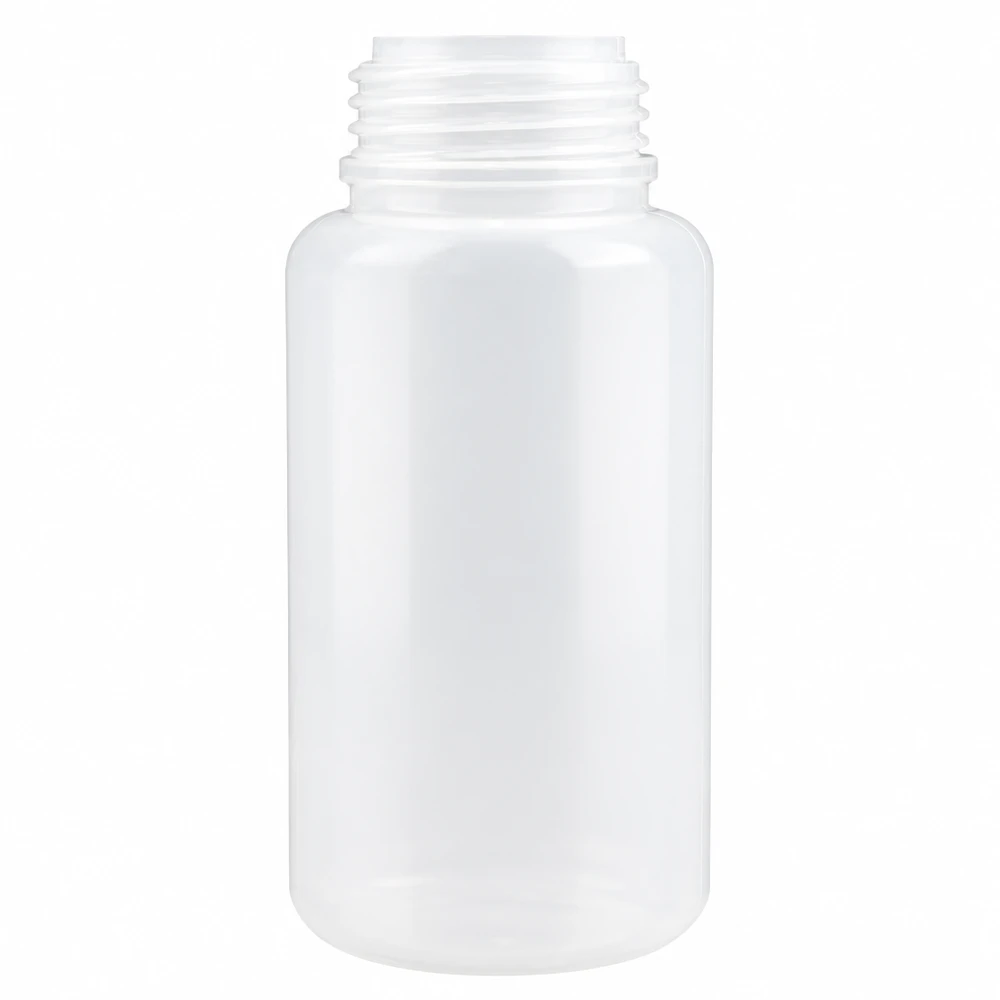 1000ml Laborflasche Weithals ohne Verschluss 1000ml HDPE Laborflasche Weithals transparent ohne Verschluss für professionellen Laboreinsatz