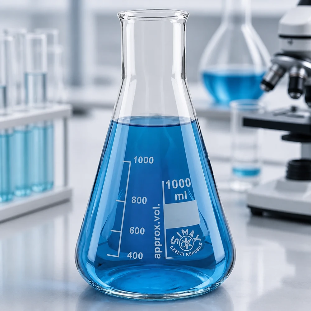 Erlenmeyerkolben 100ml Weithals Erlenmeyerkolben 100ml Weithals aus Borosilikatglas für professionelle Laboranwendungen bei Pacadura.de