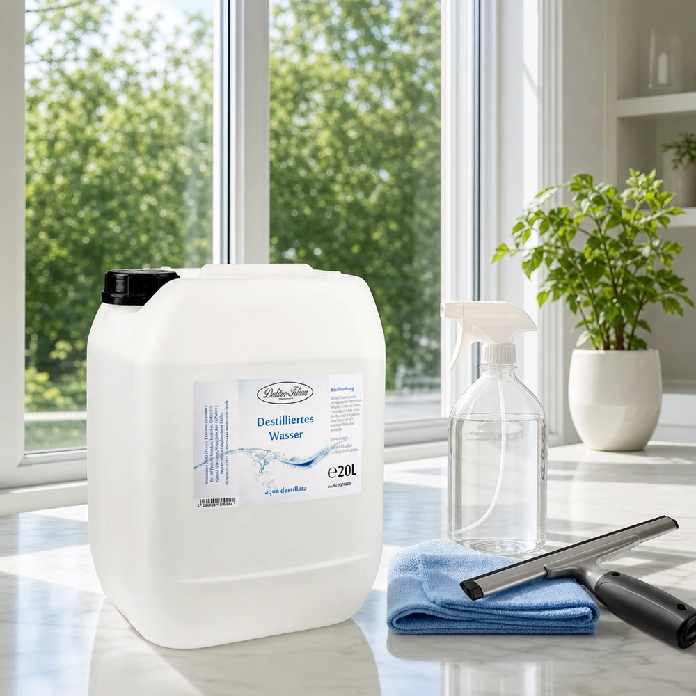 Destilliertes Wasser 20L Doktor-Klaus 20L destilliertes Wasser Doktor-Klaus Kanister für gewerbliche Anwendung professionelle Reinigung Laborbedarf