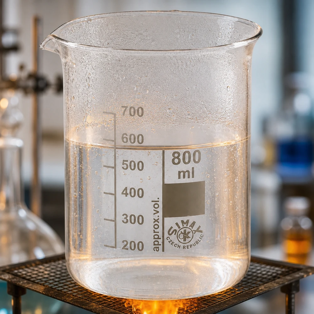 Becherglas 800ml aus Borosilikatglas niedrige Form für Labor und Gewerbe professioneller Einsatz hitzebeständig