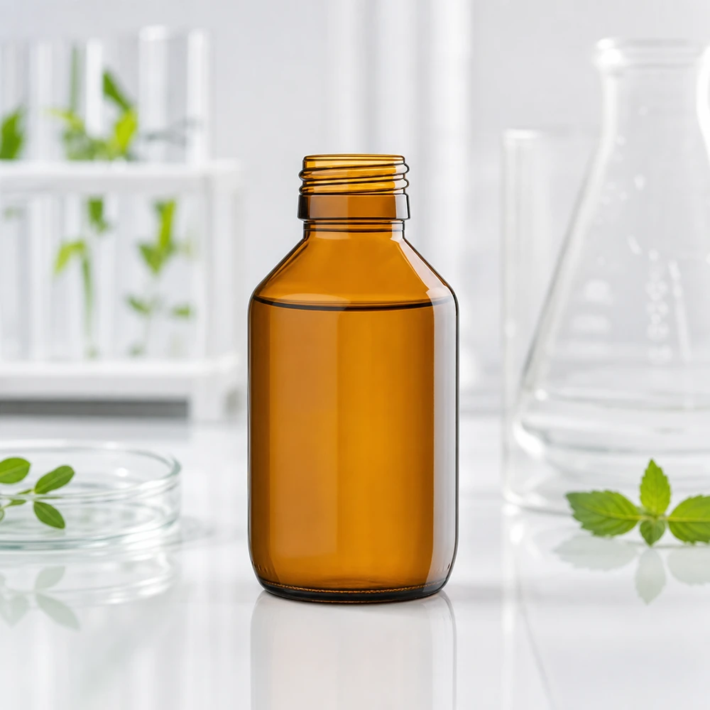 100ml Medizinflasche braun Apothekerglas ohne Verschluss PP28 für professionelle Anwendung bei Pacadura